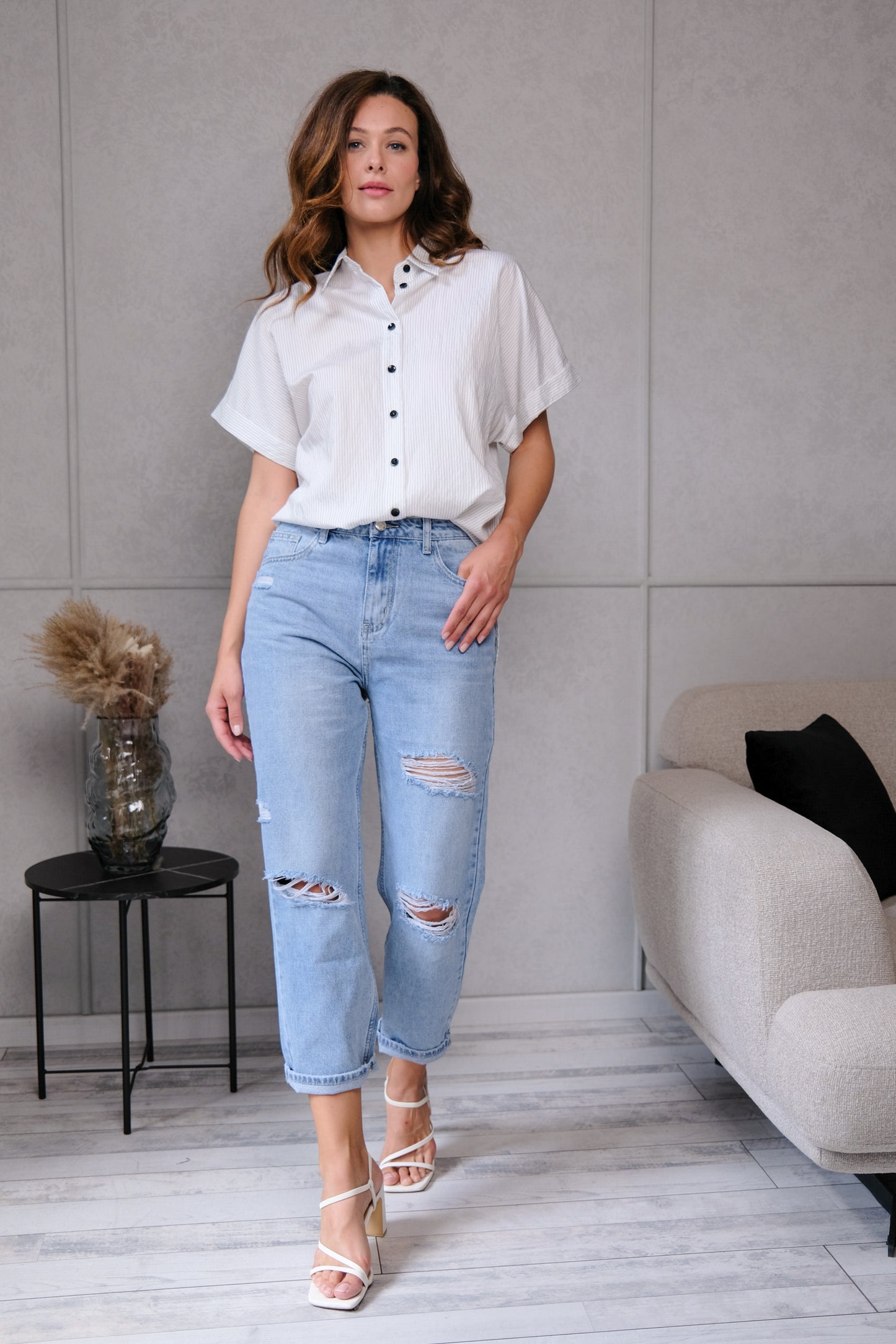 SCENTED BOYFRIEND JEANS